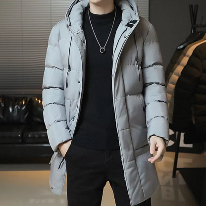 Adrian | Elegante abrigo largo de invierno para hombre