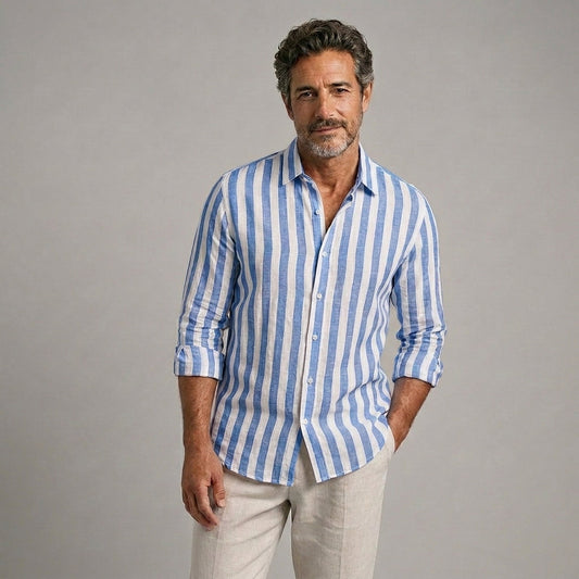Mateo | Camisa ligera de rayas para verano