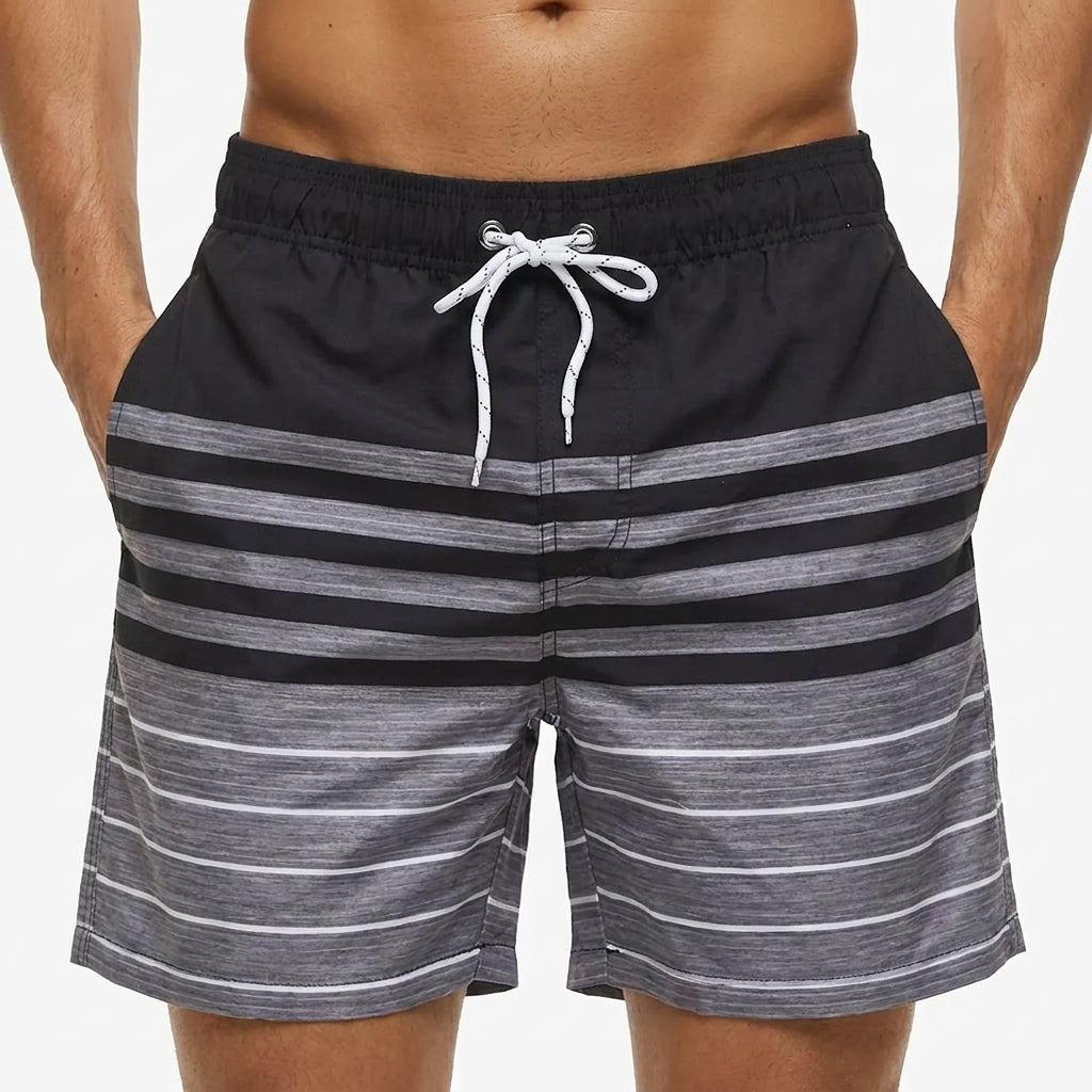 Bañador corto estampado para hombre | 1+1 GRATIS