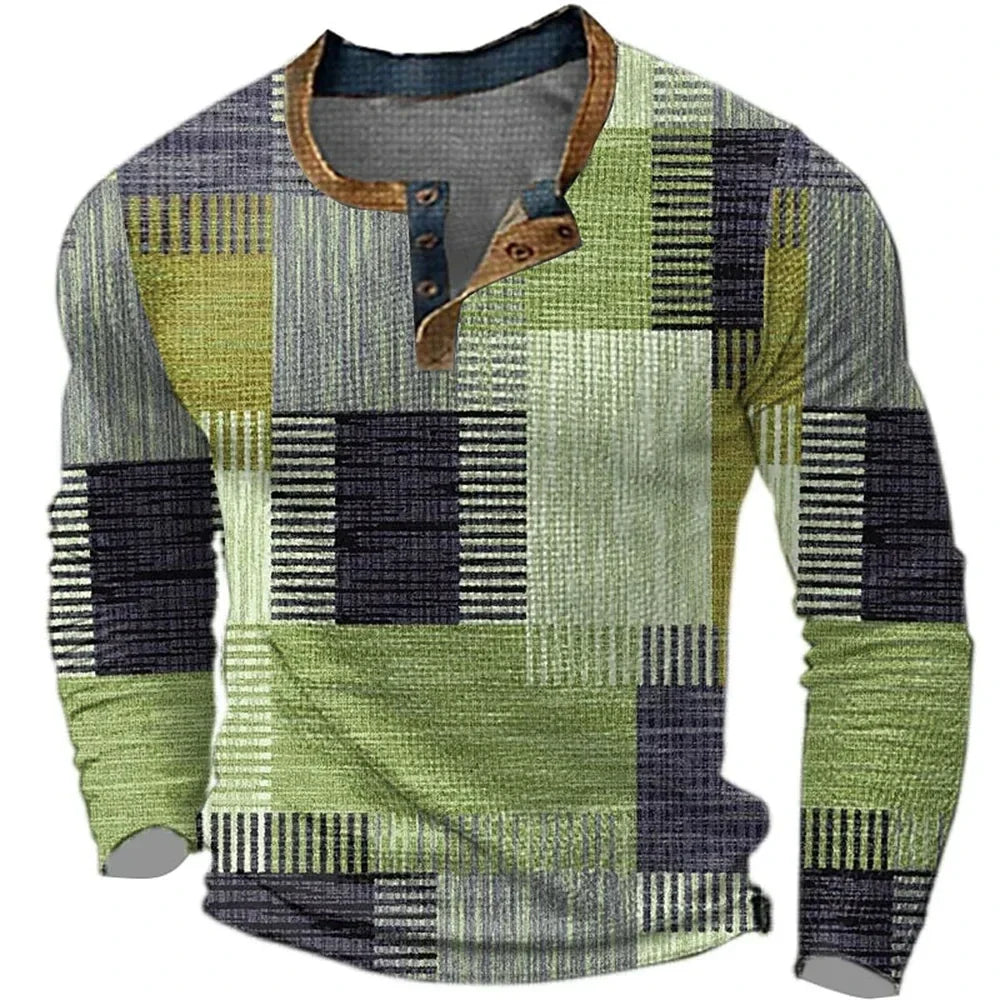 Leo™ | Camisa colorida de hombre con manga larga