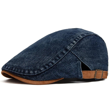 Tito™ | Gorra plana de denim premium: estilo atemporal y comodidad para el día a día.