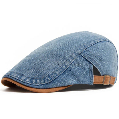 Tito™ | Gorra plana de denim premium: estilo atemporal y comodidad para el día a día.
