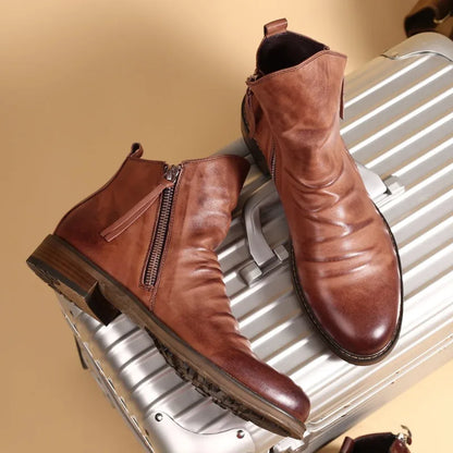 Botines Chelsea de piel
