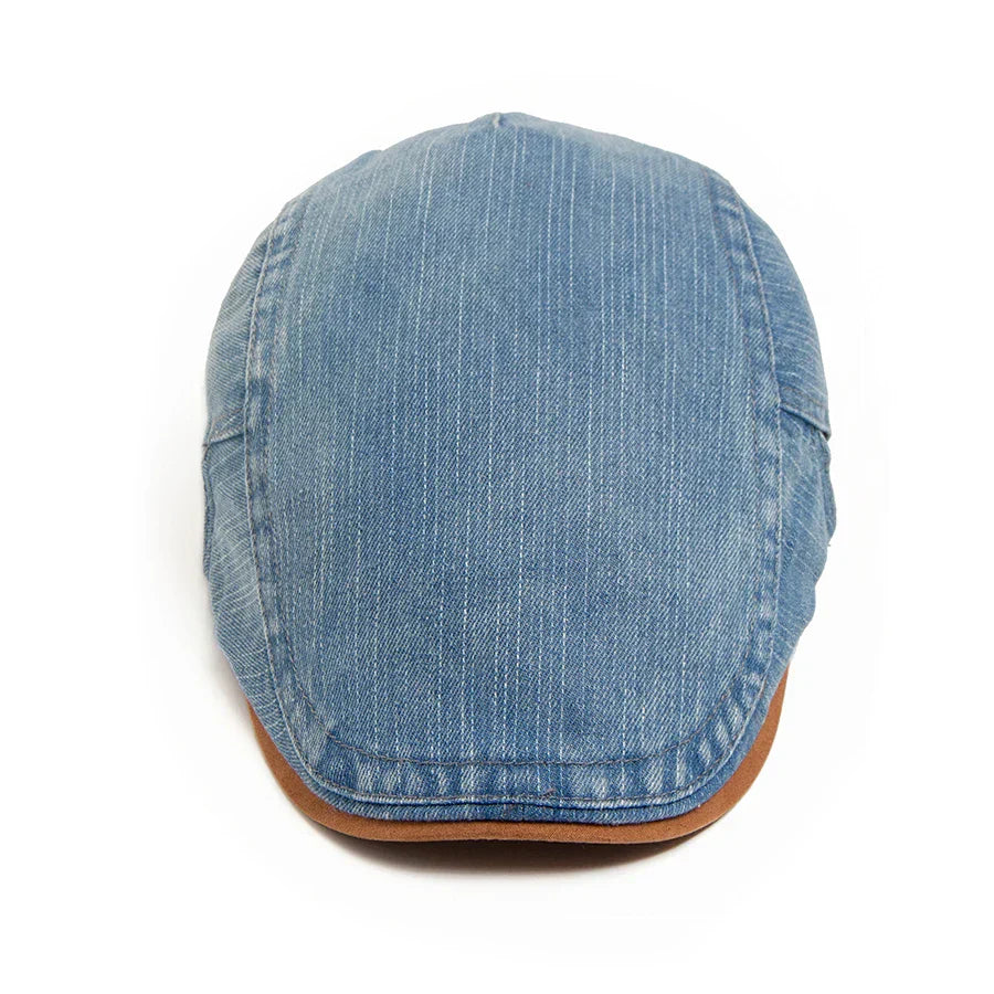 Tito™ | Gorra plana de denim premium: estilo atemporal y comodidad para el día a día.