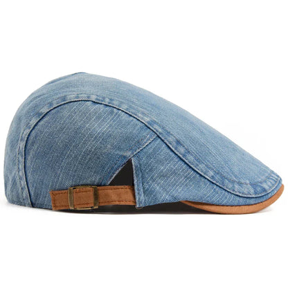 Tito™ | Gorra plana de denim premium: estilo atemporal y comodidad para el día a día.