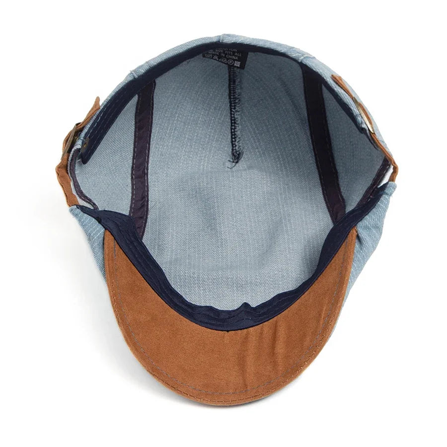 Tito™ | Gorra plana de denim premium: estilo atemporal y comodidad para el día a día.