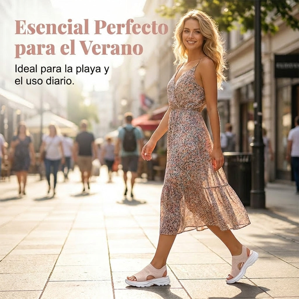 Noelia | Sandalias de plataforma de malla