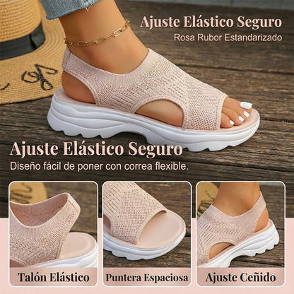 Noelia | Sandalias de plataforma de malla