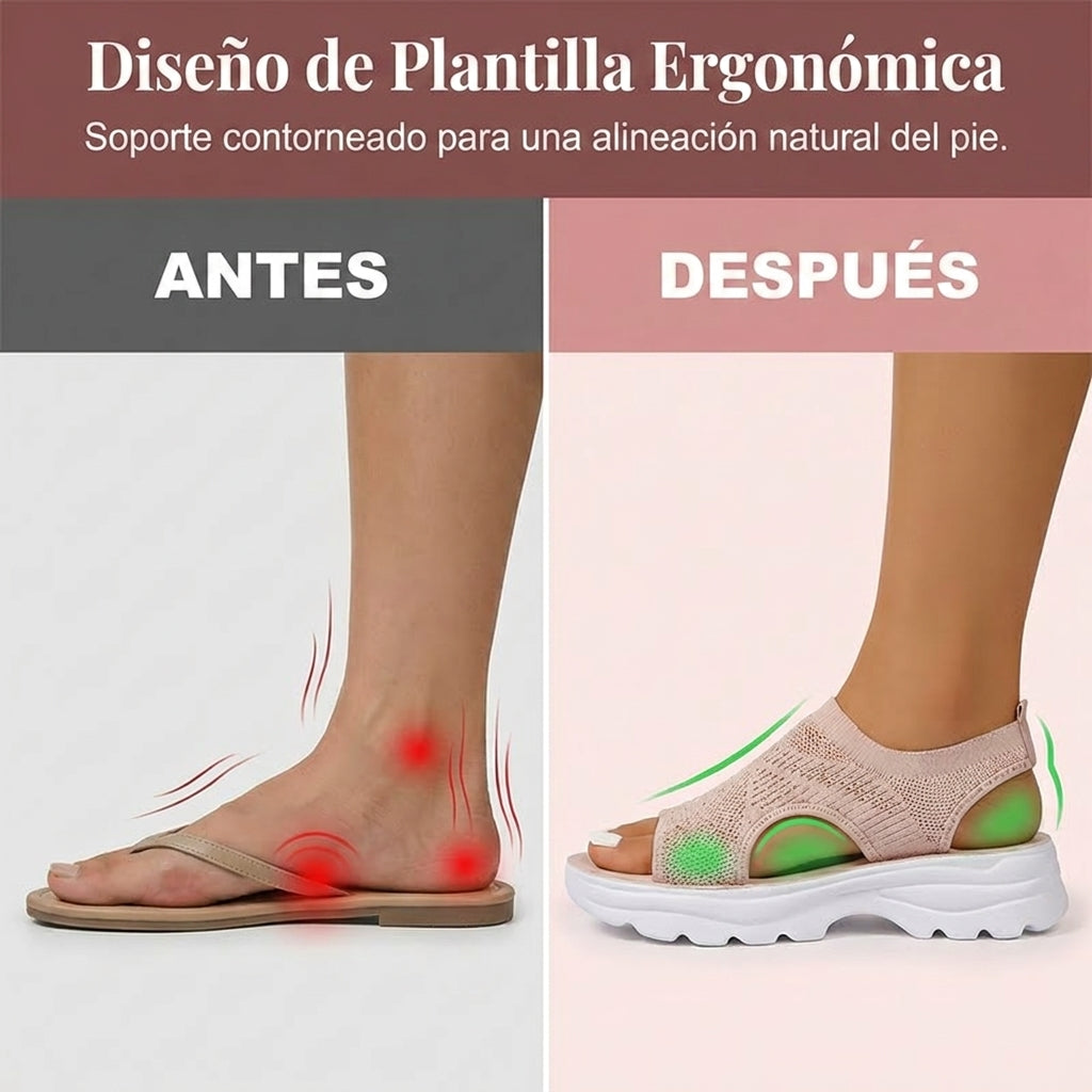 Noelia | Sandalias de plataforma de malla