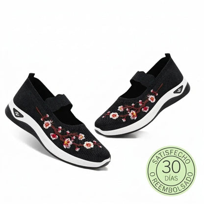 Flora™ | Zapatillas florales con comodidad ortopédica