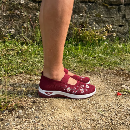 Flora™ | Zapatillas florales con comodidad ortopédica