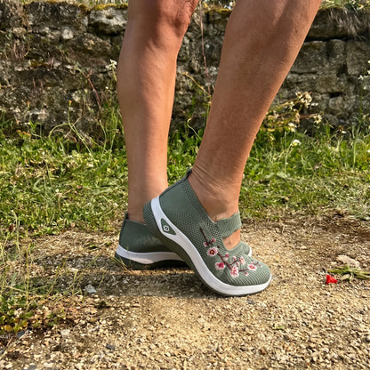 Flora™ | Zapatillas florales con comodidad ortopédica