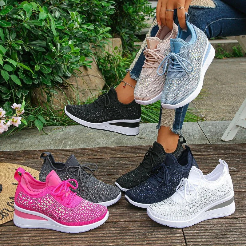 Zapatillas cómodas de malla transpirable
