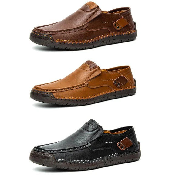 Piel de becerro transpirable. Zapatos de piel clásicos y cómodos para hombre