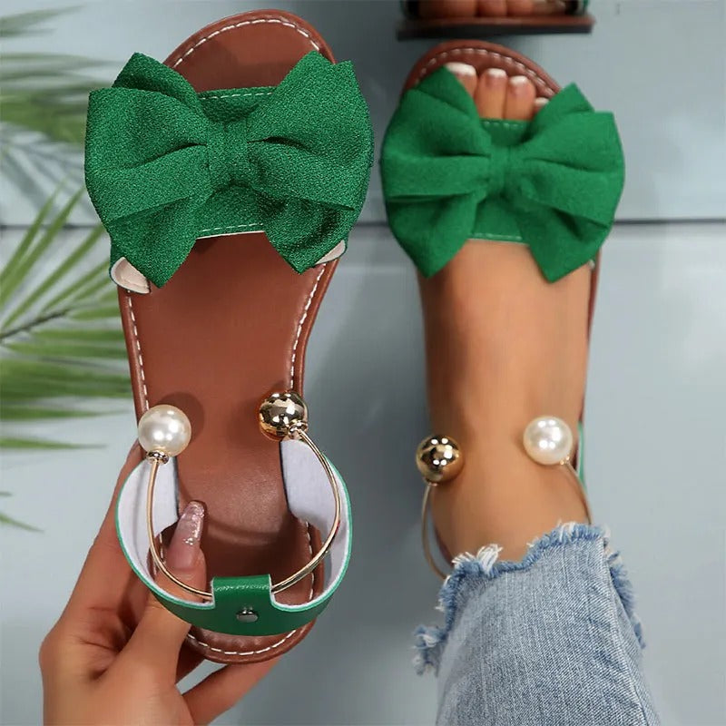 Lucía™ | Sandalias elegantes con detalle de perlas
