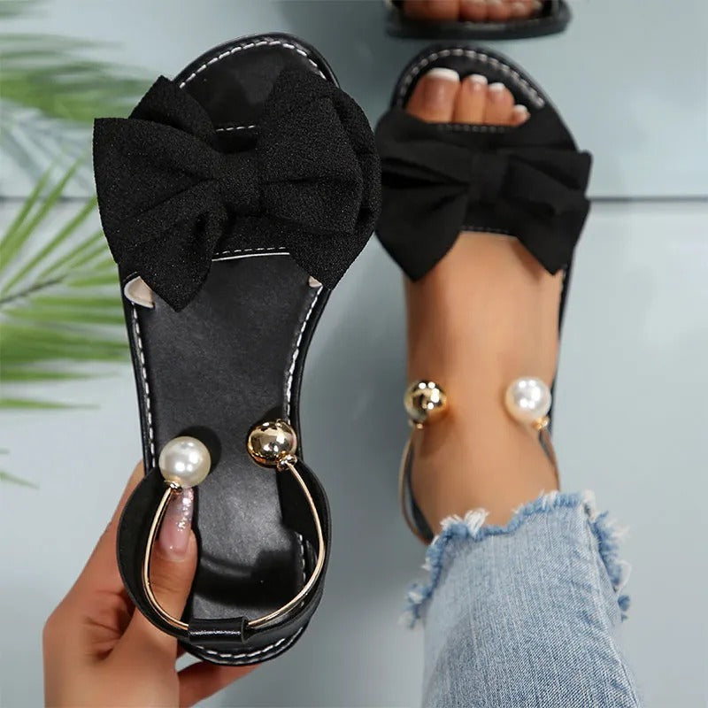 Lucía™ | Sandalias elegantes con detalle de perlas