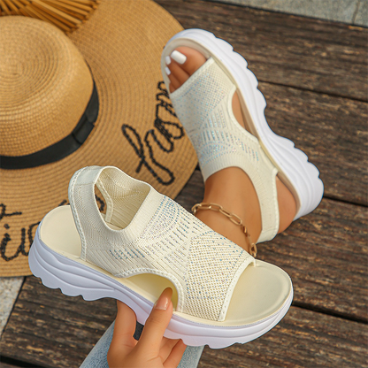 Noelia | Sandalias de plataforma de malla
