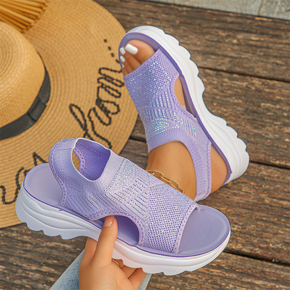 Noelia | Sandalias de plataforma de malla