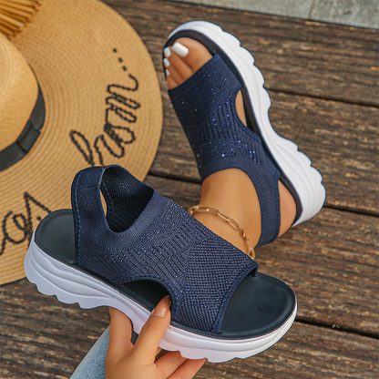 Noelia | Sandalias de plataforma de malla