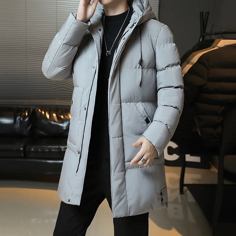 Adrian | Elegante abrigo largo de invierno para hombre